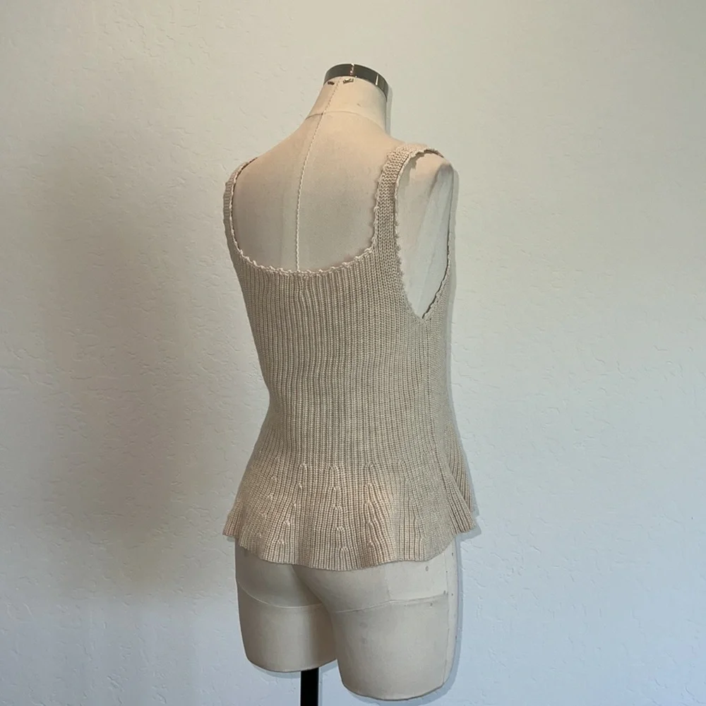 Heartloom Cream Ribbed Square-Neck Tank - Picture 7 of 10